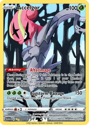 accelgor pokemon card Accelgor (11/108) (Trevgor