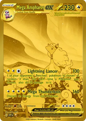 mega ampharos pokemon card Pikachu X GX EX M MEGA Orica Custom Shadow Vmax Gigantamax Dynamax Tag Team V Charizard Originally released August 12 Pokemon Pikachu Mega Ampharos Gold
