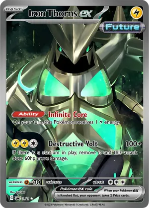 iron thorns pokemon card Pokemon Card Iron Thorns ex (Future) Like new