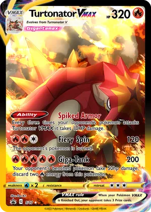 pokemon cards turtonator TCG - Surging Sparks - #137/191 - Colorless Artist Turtonator - Pokeleon