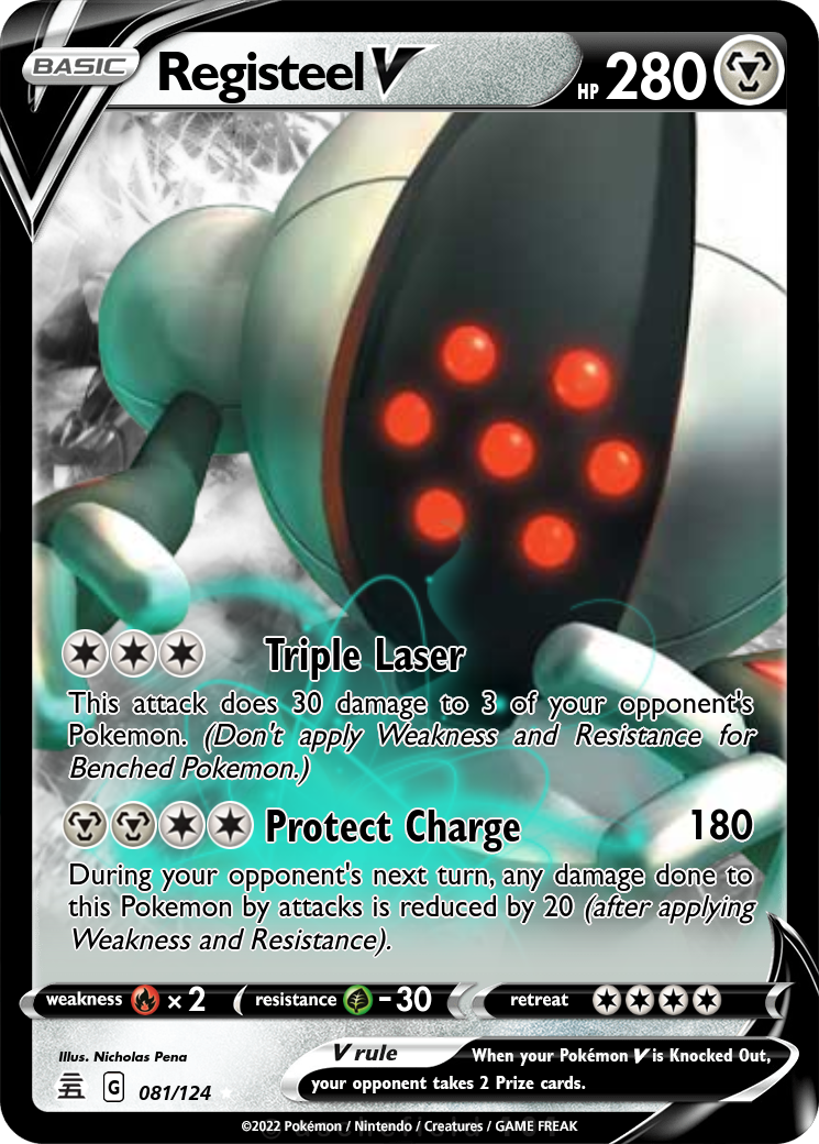 shiny registeel pokemon card Registeel