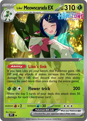 liko pokemon card Sprigatito Triple Star | CBB1C Gem Pack Vol. 1 Pokemon Liko 4
