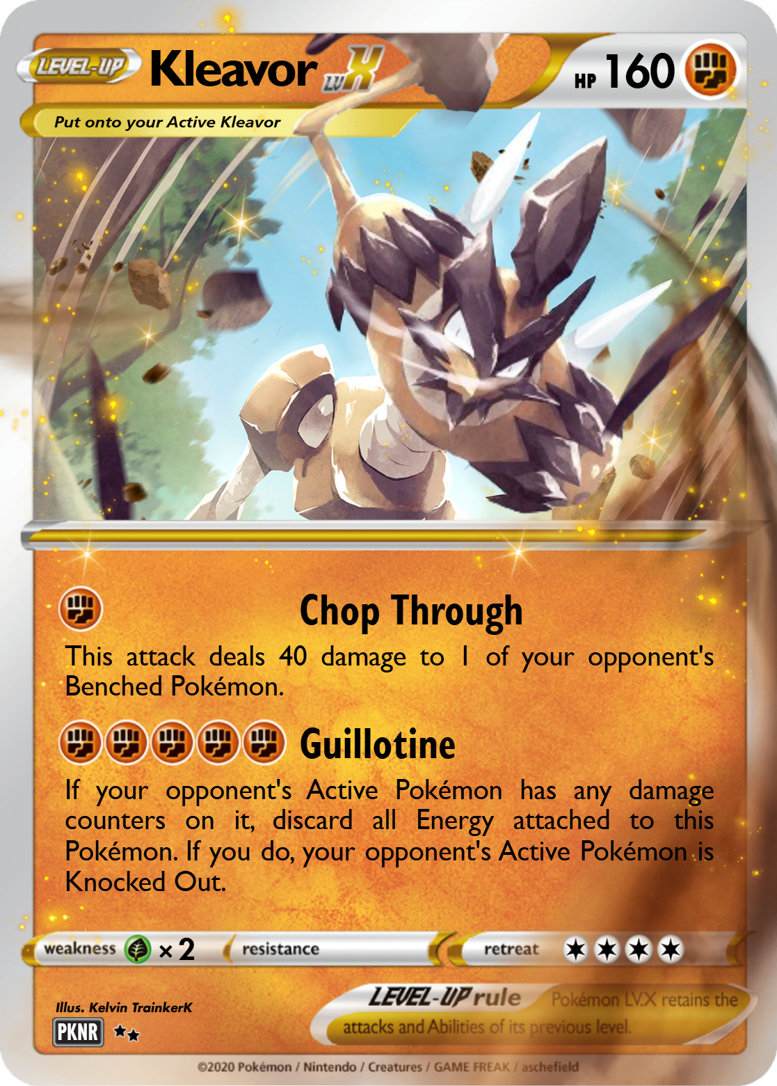 kleavor pokmon card GAME S9a 046/067 R Weakness Grass 2 Retreat Cost Kleavor VSTAR SWSH249 - Holofoil