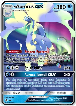 aurorus pokemon cards Pokmon Aurorus 024/088 Perfect Order Card w/ Top Loader