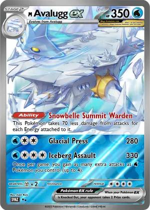 pokemon avalugg card Avalugg