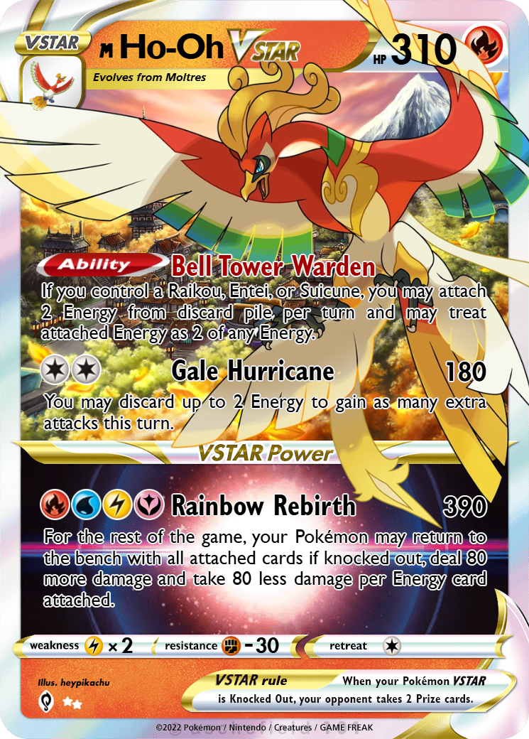 ho oh pokemon card rainbow Ho-oh GX