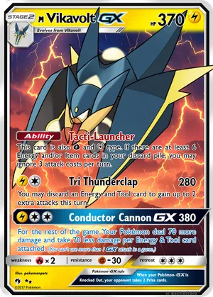vikavolt pokemon card value GX Full Art - 134/145 - Guardians Rising Stage 2 Vikavolt - 101/264 (Reverse Foil)