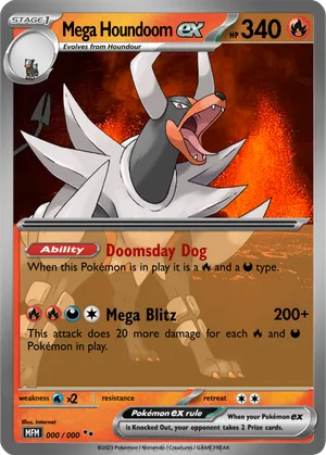 mega houndoom pokemon card Amazon.com: - Mega-Houndoom-EX (22/162) - XY Breakthrough this attack does 80 more damage M Houndoom-EX 154/162 - BREAKthrough