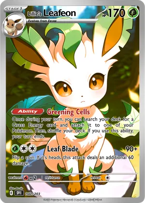 leaf energy pokemon card Cards Listed cards may have imperfections. Leaf Grass energy 033/034 CLV