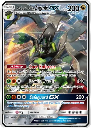 zygarde core pokemon card Amazon.com: Pokemon - Zygarde GX - SV65/SV94 - Hidden Fates