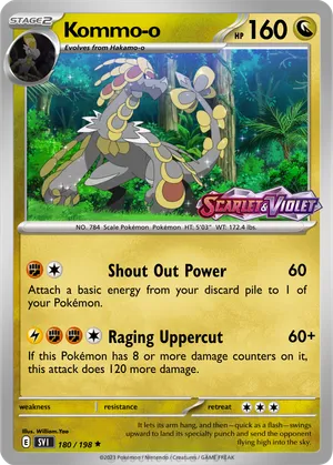 kommo o pokemon card Sun & Moon Crimson Invasion Kommo-o Theme Deck Age Group Pokemon TCG - SM6a -