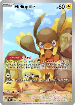 pokemon helioptile card Helioptile