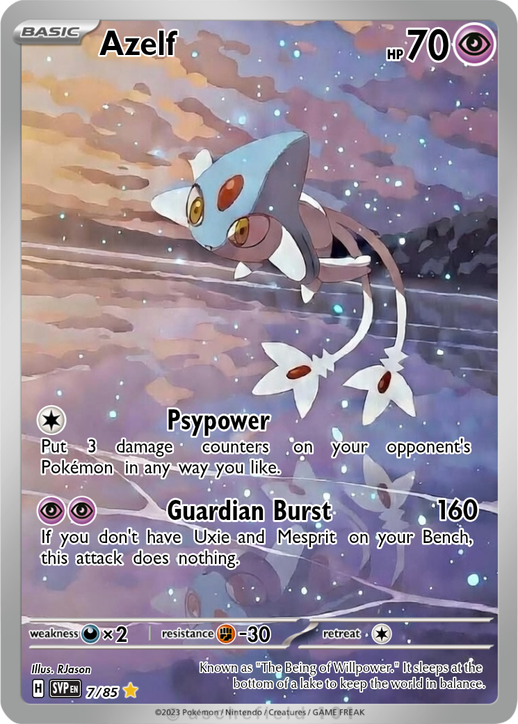 pokemon card azelf Japanese 050/106 sv8 TCG 30 Retreat Cost Azelf - RJason