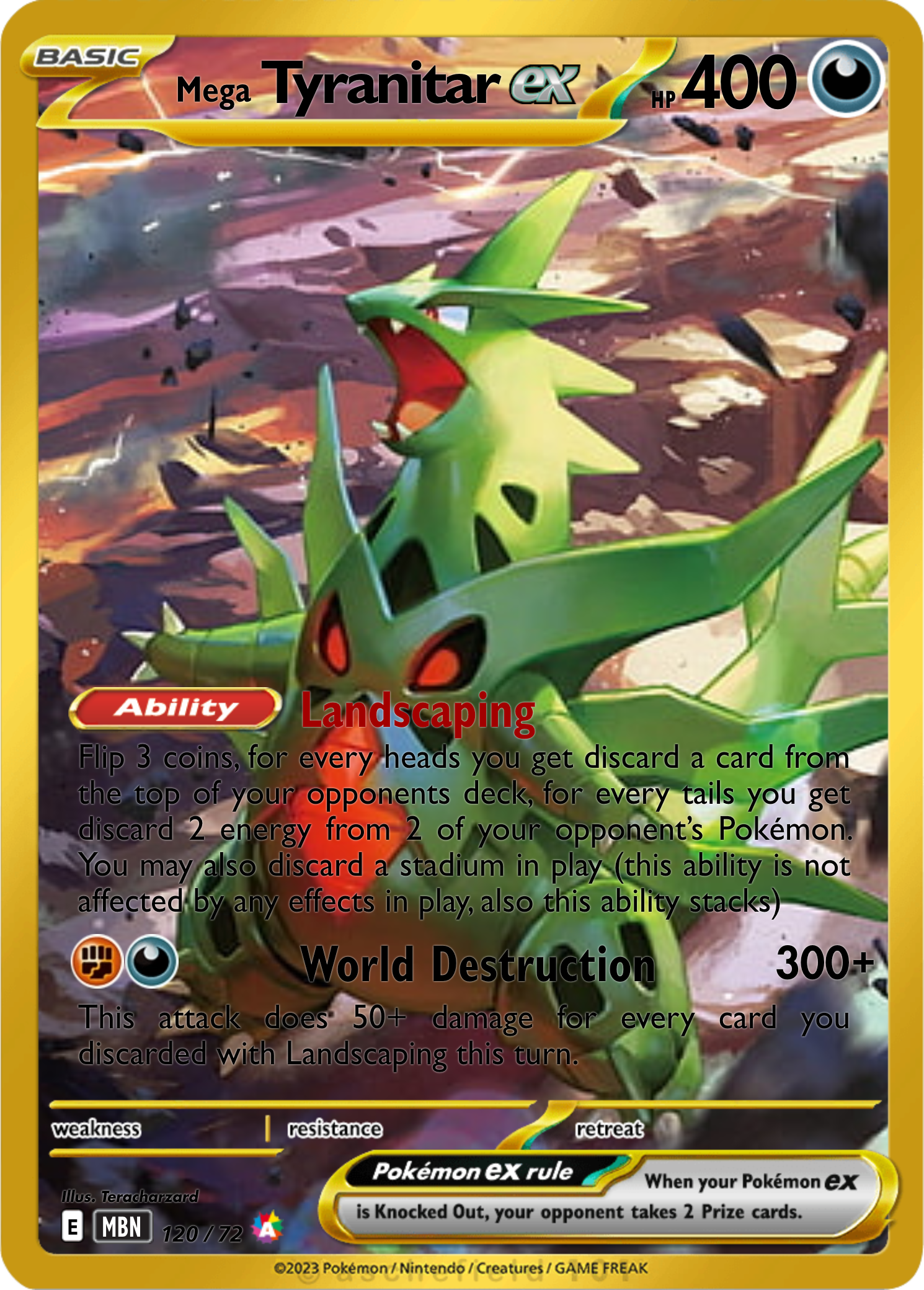 pokemon tyranitar cards Attack 2 Tyranitar V #155 EXTENDED ART