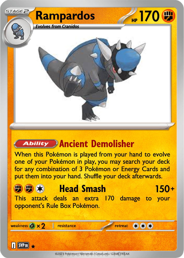 pokemon rampardos card - Sword & Shield - Astral Radiance - Stage 2 Rampardos ex RR [M5 043/081](Expansion