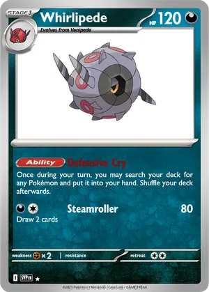 whirlipede pokemon card Trading Game Black & White Boundaries Crossed Uncommon #73 Evolves from Venipede Type Whirlipede (Mythical Island #54/86, 1-Diamond)