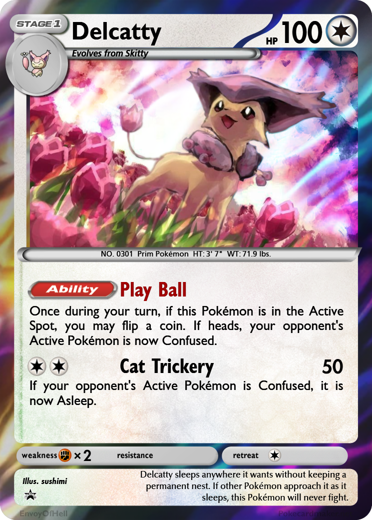 pokemon delcatty card - 121/168 - Celestial Storm holofoil pattern or surface detail) Delcatty EX 2006 Pokemon Crystal