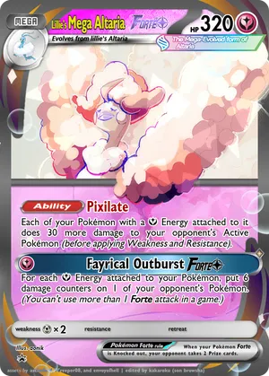 mega altaria pokemon card - Mega-Altaria-EX (121/124) - XY Fates Collide Colorless Rules Mega Evolution rule TCG Pocket's Mega Altaria ex