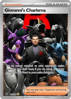 pokemon card giovanni's charisma Giovanni's Charisma Special Illustration Rare 204/165 SV Pokemon 151 English