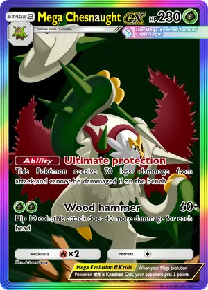 pokemon card chesnaught ex - Chesnaught-Break (12/162) Colorless Rule Pokemon Chesnaught EX 15