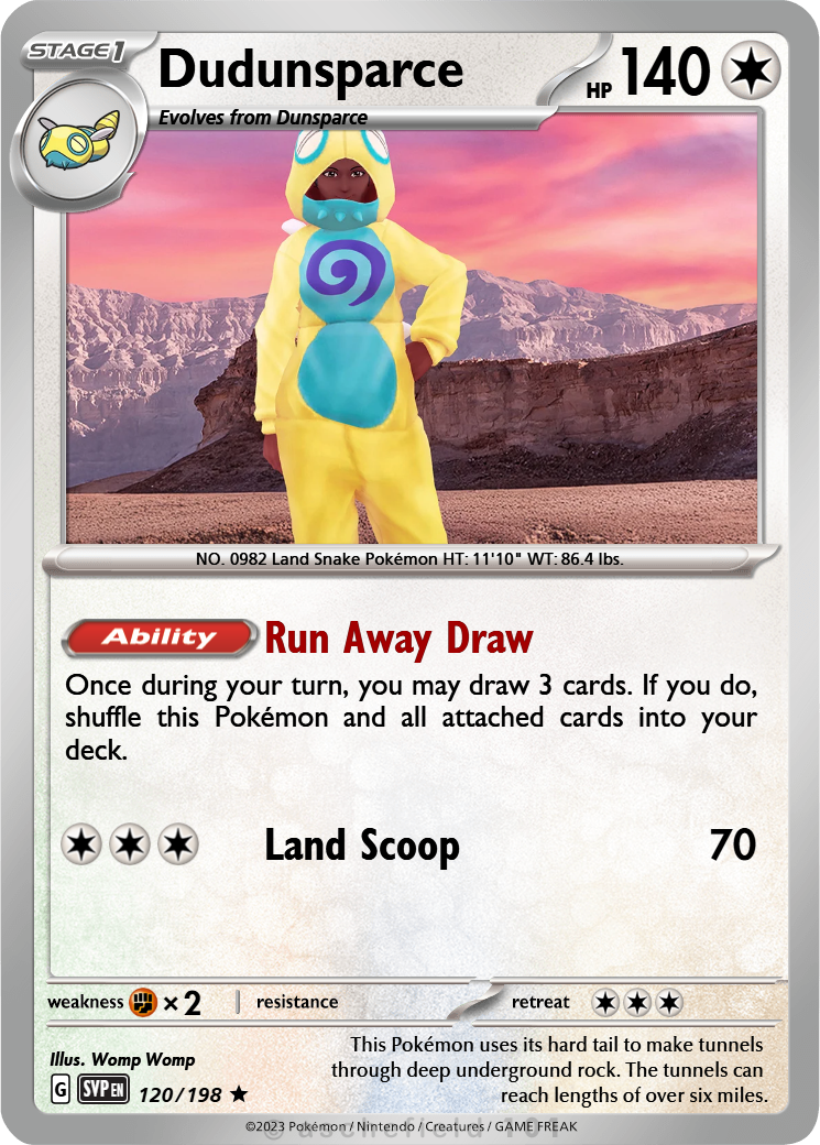 dudunsparce pokemon card Evolves from null Colorless Mud Dudunsparce - RetroRegress