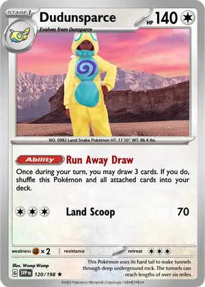 dudunsparce pokemon card Evolves from null Colorless Mud Dudunsparce - RetroRegress