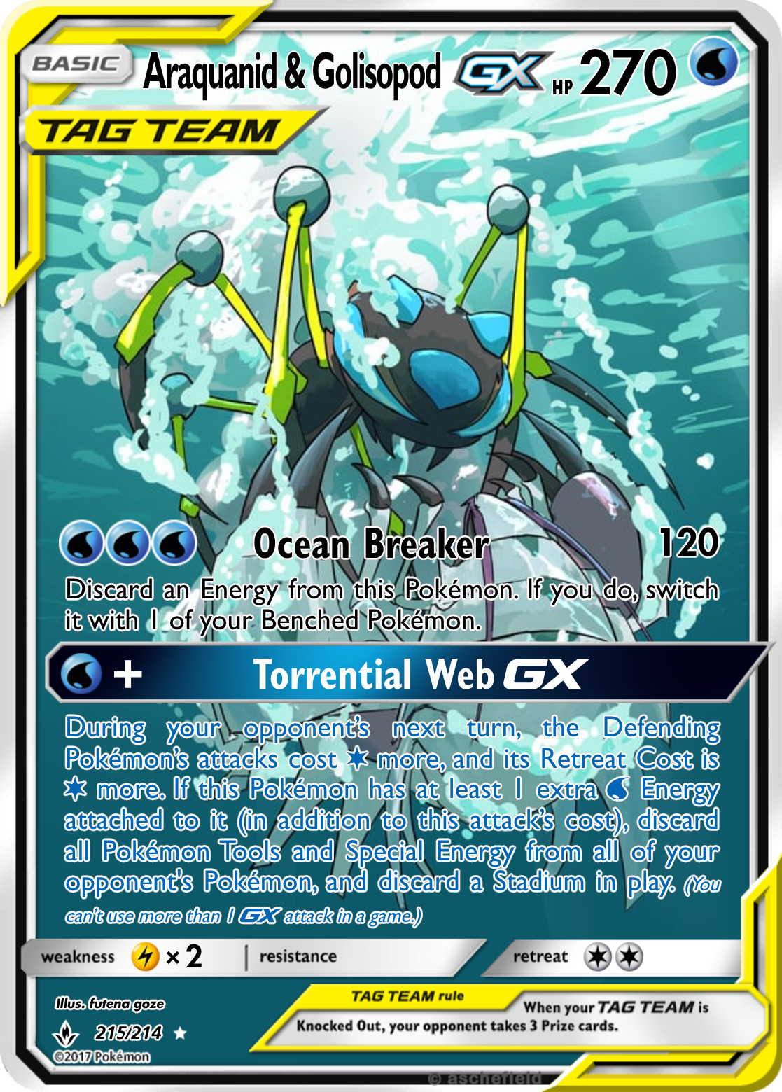 araquanid pokemon card Araquanid (46/149) [Sun & Moon: Base Set] Damaged Reverse Holofoil