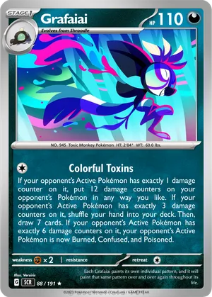 grafaiai pokemon card Grafaiai Holographic Pokmon TCG Pocket Self Made Card - Sharp Details!