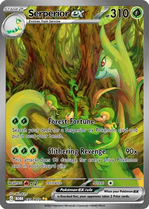 serperior ex pokemon card Pokemon Card Serperior ex SR 159/086 SV11B Black Bolt JP
