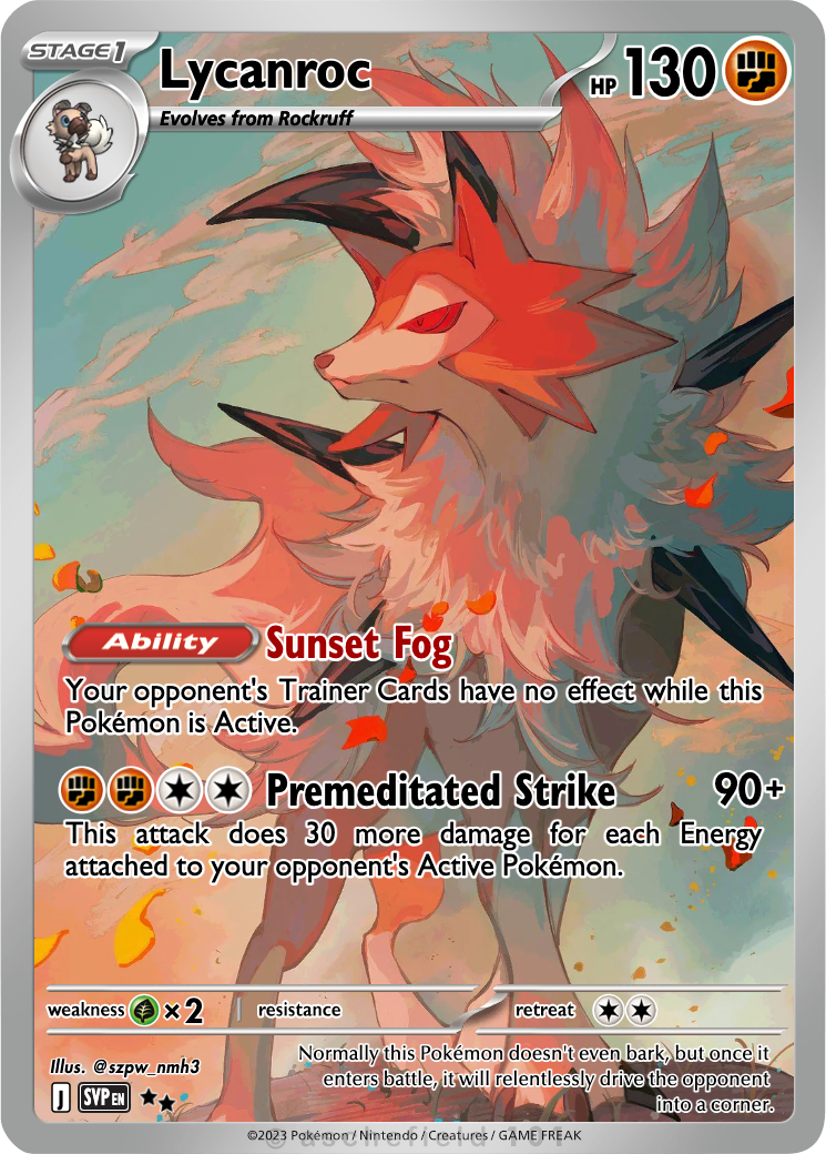 pokemon dusk lycanroc card VMAX - SWSH07: Evolving Skies [ULTRA RARE] Lycanroc does more damage when your opponents Bench is full Lycanroc ex (Extradimensional Crisis 33)
