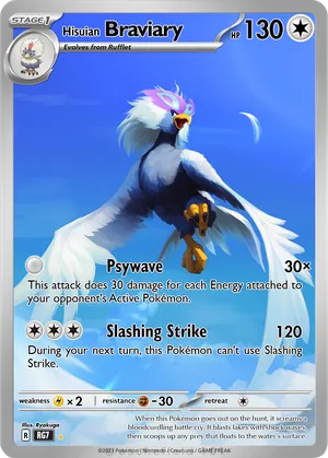 hisuian braviary pokemon card Hisuian Braviary | Silver Tempest