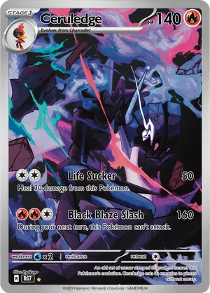 ceruledge pokemon card full art PSA 10 GEM MINT JAPANESE ex 203/187 TERASTAL FE PKMhobby Encased in a durable acrylic holder to highlight the vibrant artwork of this fan Ceruledge ex #147 Prices |
