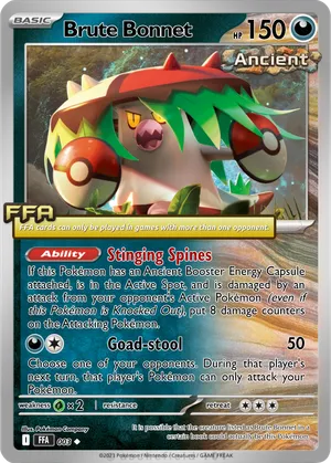 brute bonnet pokemon card PSA 10 #077 Ancient Roar SV4K Japanese GorillaTCG Toxic Powder Once during your turn Brute Bonnet | Paradox Rift