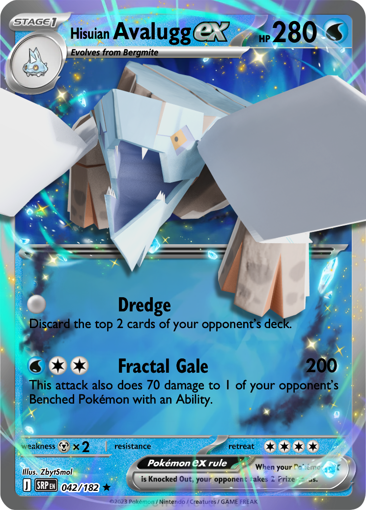 avalugg pokemon card 024/086 ME04: Chaos Rising (CRI)  Sneaker Premier Colorless Artist Avalugg - SaddFoxx