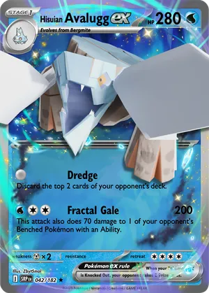avalugg pokemon card 024/086 ME04: Chaos Rising (CRI) Sneaker Premier Colorless Artist Avalugg - SaddFoxx