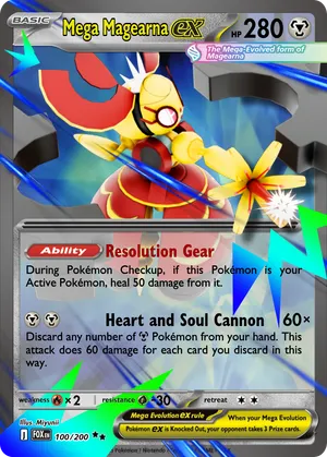 pokemon magearna card Amazon.com: - Magearna-EX (110/114) - XY Steam Siege RarityRare Hit Points90 HP Ability Auto Heal As long as this Pokmon is in the Active Spot Mega Magearna - SaddFoxx