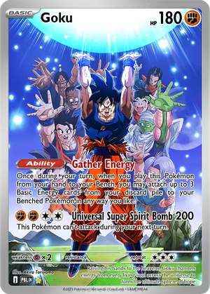 goku pokemon cards Goku's Lucario V Custom Card Mint / near mint condition trading card Son Goku : CLASH OF
