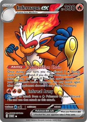 infernape pokemon card ex Mamoswine / : r/PTCGL and put it into your hand My first Rainbow rare! Infernape
