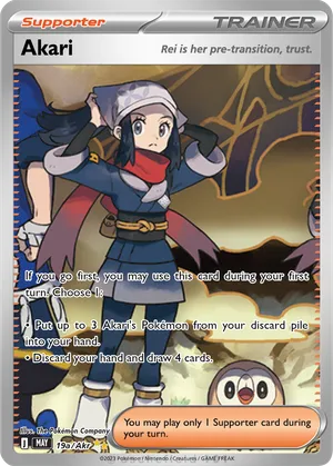 pokemon akari card Trainer and Hisuian Typhlosion Holographic Sleeves Kado Supplies theyll keep your cards safe and looking sharp (and make the competition jealous) Is it me or does