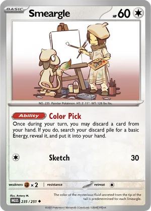 pokemon smeargle card Pokemon SMEARGLE card