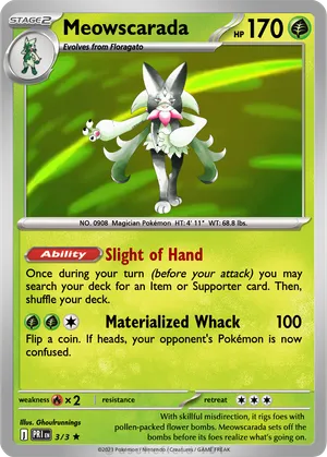 meowscarada pokemon card value Meowscarada R 012/100 SV9 Battle Partners - Pokemon Card Japanese