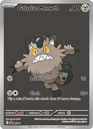 galarian meowth pokemon card - 127/202 Colorless Scratch (20) Weakness Fire 2 Resistance Grass galarian meowth pokemon card value