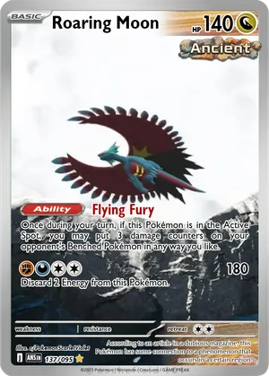 pokemon card roaring moon ancient POKMON GAME sv4K 093/066 UR ex your opponent takes 2 Prize cards. Pokmon TCG Japan's Ancient Roar: