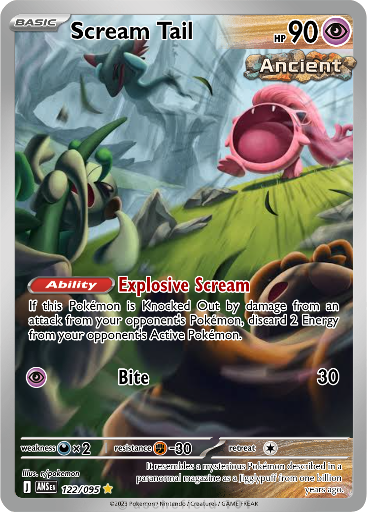 scream tail ancient pokemon card Scream Tail
