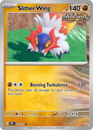 ancient slither wing pokemon card Slither Wing HP 140 Ancient Iron Smasher Attack Vibrant Pokmon