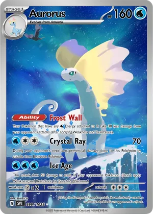 aurorus pokemon card Aurorus 024/088 - Holo Rare