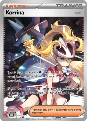 korrina pokemon card Korrina (111 Full Art) - XY - Furious Fists