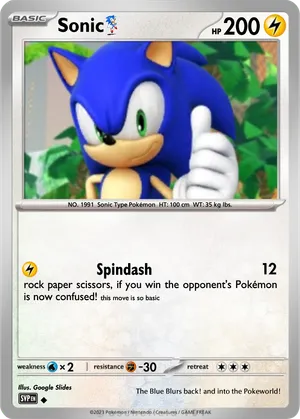 sonic the hedgehog pokemon card sonic V pokemon card by spritedgaming on DeviantArt