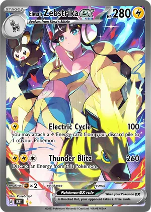 pokemon card zebstrika Bleecker Trading board games and accessories Stage 1 Zebstrika HP 130