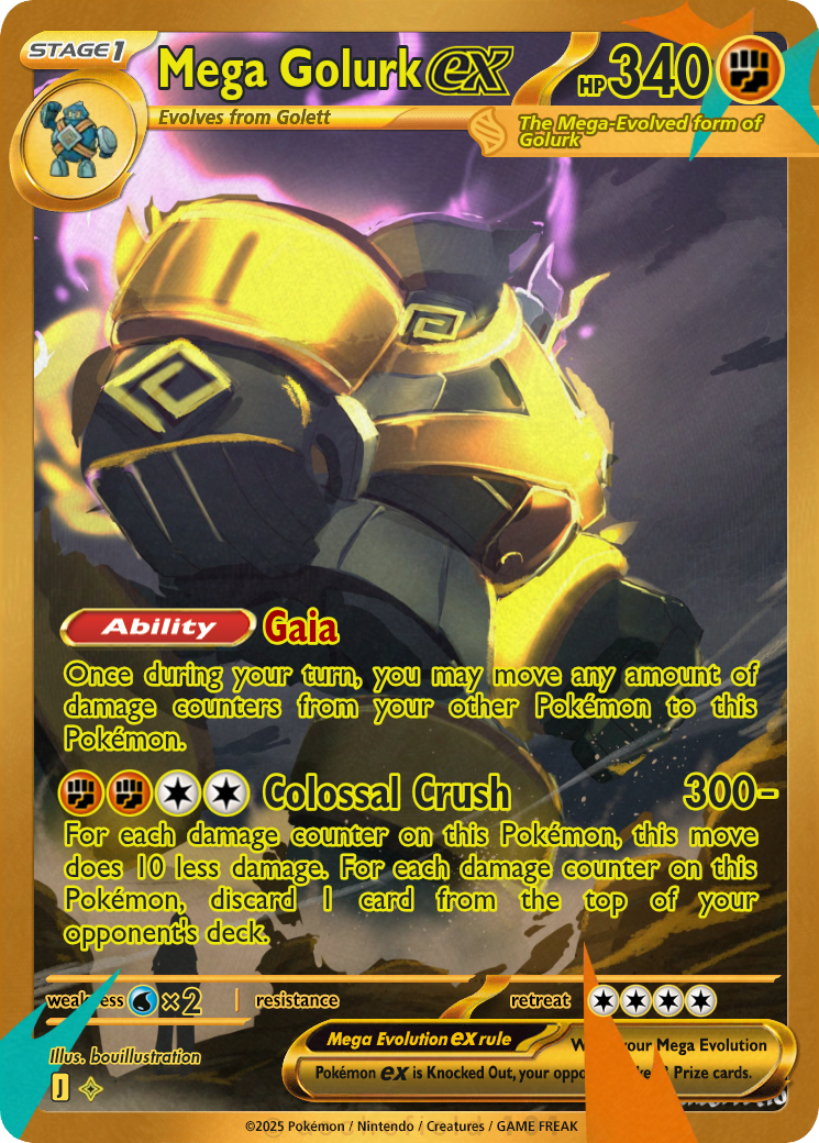 shiny golurk pokemon card Weakness Darkness 2 Retreat Cost Golurk Cards | Dex -